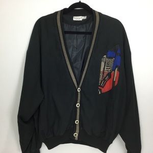 Vintage St. Croix Knits Men’s Abstract Jacket Sz L